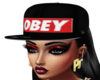NEW OBEY BLACK FITTED