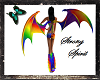 rainbow rave batwings