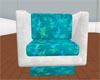 Teal White 4 pose chair