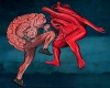 brain and heart cutout