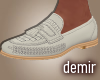 [D] Cream loafer