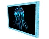 Neon Blue Jellyfish