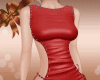 Leather Red Mini Dress