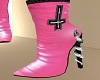 LATEX BOOTS PINK