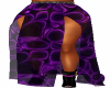 Purple  Wrap Slit Skirt