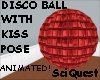 Red Disco Ball Kiss