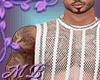 MB White Tank + Tatts