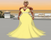 PALE YELLO  BMAID GOWN
