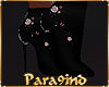 P9)Floral leather Boots