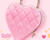 🦋 Pink heart bag
