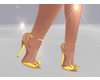 Gold Bow Heels