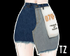 # Mixed Denim Skirt