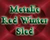 Metalic Red Winter Sled