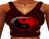 Red/Black Yin Yang Top