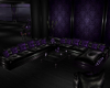 Black n Purple Sofa Set