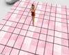 pink tile flooring