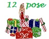 12 pose presents
