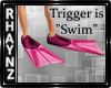 Pink Flippers w/Trigger