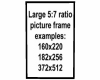 Large 5:7 Picture Frame