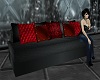Black N Red Couch