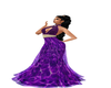 royal purple gown