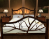 Rustic Bed w/poses