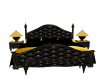 BLK AND GOLD BED