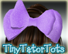 Kids Purple Glitter Bow