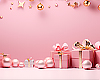Cristmas pink background