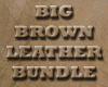 d~ brown leather bundle