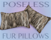Poseless Fur Pillows