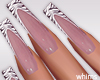 Zebra French Nails