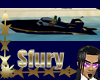 sf Animated Blue Skiboat