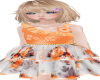 Orange Flower Kid Dress