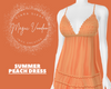 Summer Peach Dress
