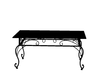 blk. wrought iron table