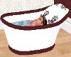 cute burgundy baby bath