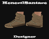 HS-Beige Tenis Boot-F33