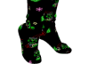 S|M Grinch Neon Socks F