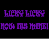 Licky Licky Head Sign