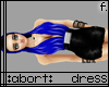 :a: Blue PVC Hood Dress