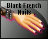 Black French nails