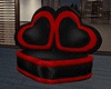 Black Red Heart Kiss