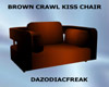 Brown Crawl Kiss Chair