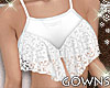Lace Crop Top White