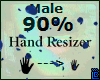 hand 90%