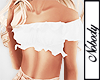 ! White Frilly Top