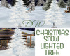 CHRISTMAS SNOW LGHT TREE
