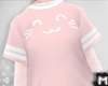 x Long T-Shirt Cute Pink