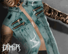 Blue Vest w/ Tats